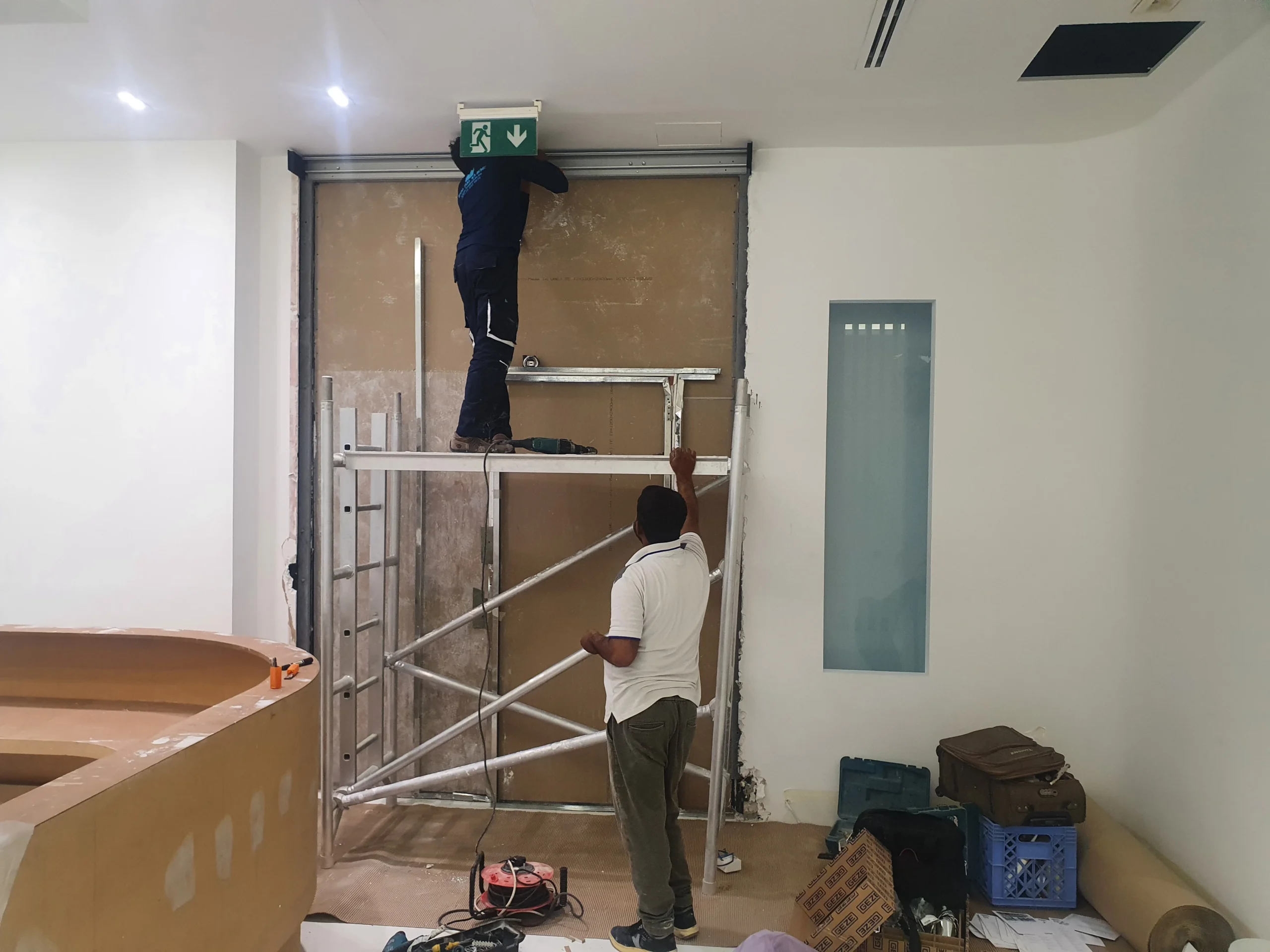 Al Bursha Mall - Geze Automatic Sliding Door Operator Installation