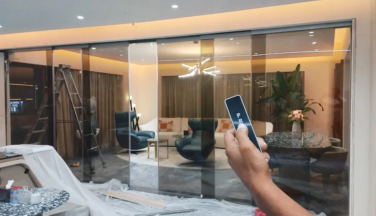 Motorised Telescopic Doors