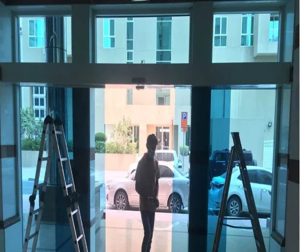 Deira Dubai - Geze Gear Motor Installation