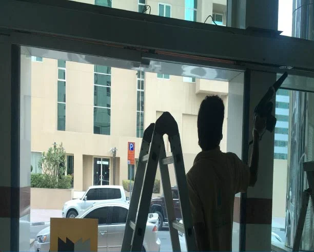Deira Dubai - Geze Gear Motor Installation
