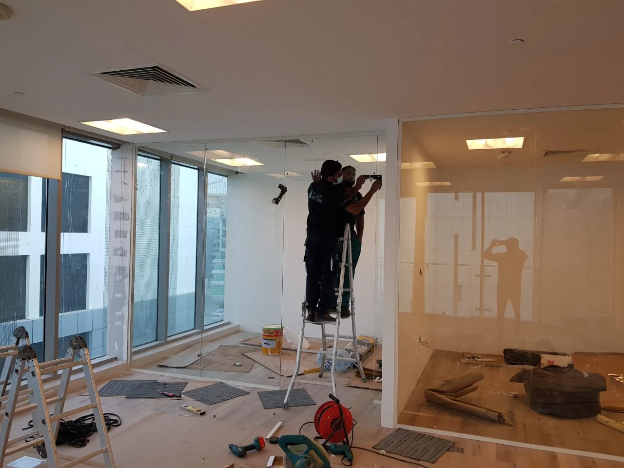 K4 Office - Glass Partition Work