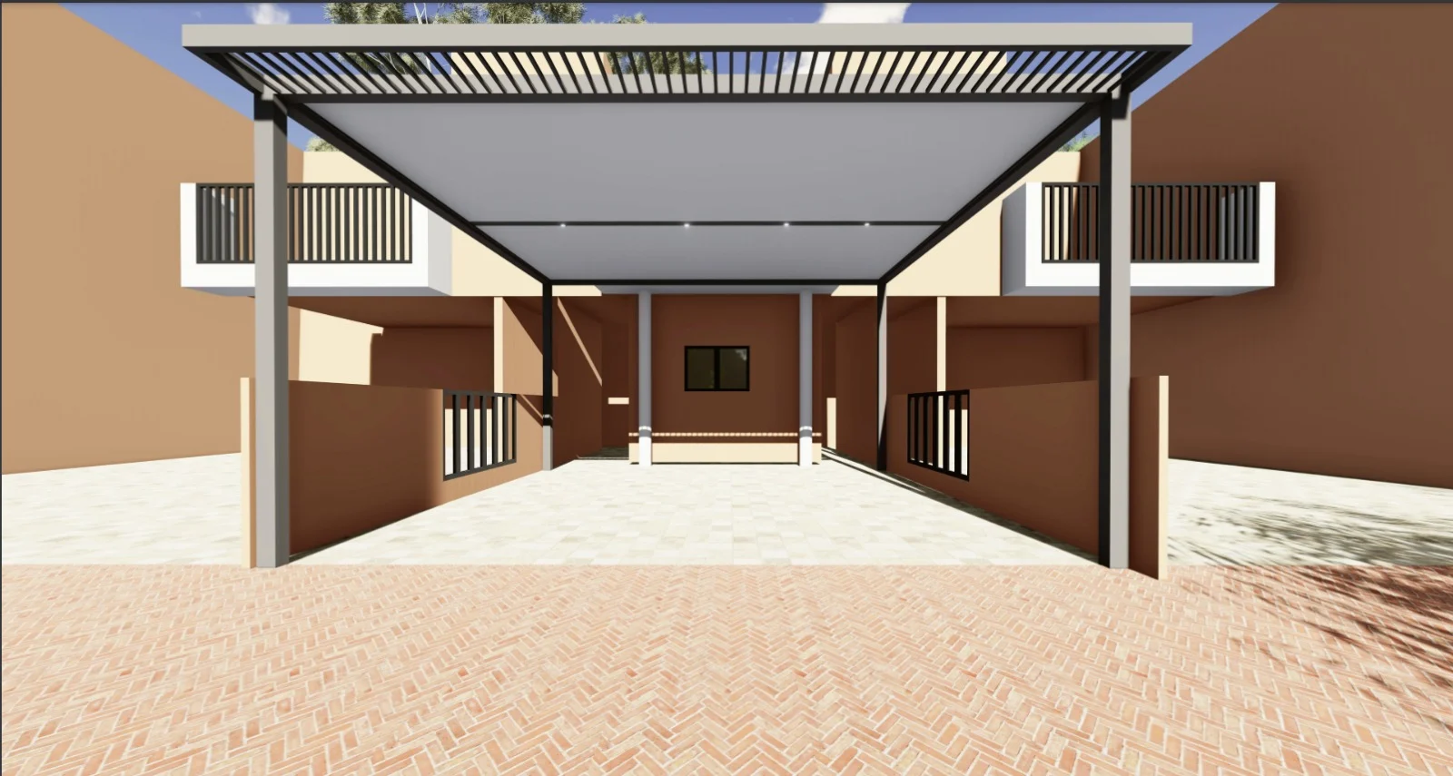 Flat-Roof Aluminium Pergolas