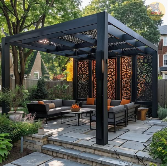 Flat-Roof Aluminium Pergolas Dubai
