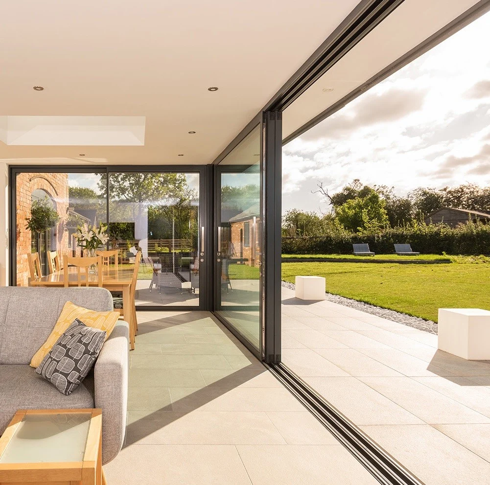 Slim Frame Bottom Track Sliding Doors