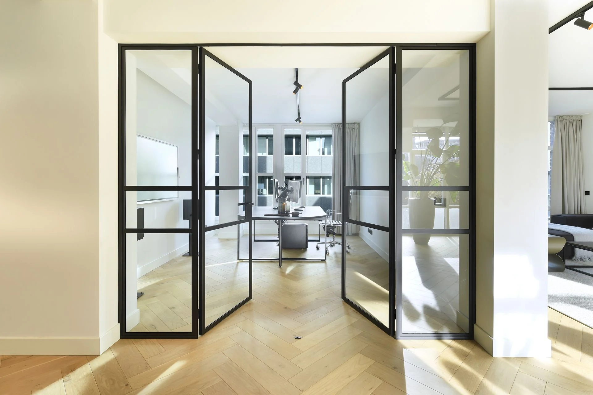 Hidden utility or storage-room entrance.