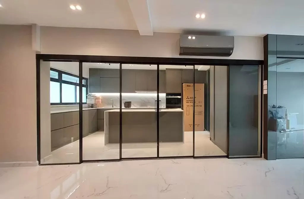 Aluminium-Framed Telescopic Doors Dubai