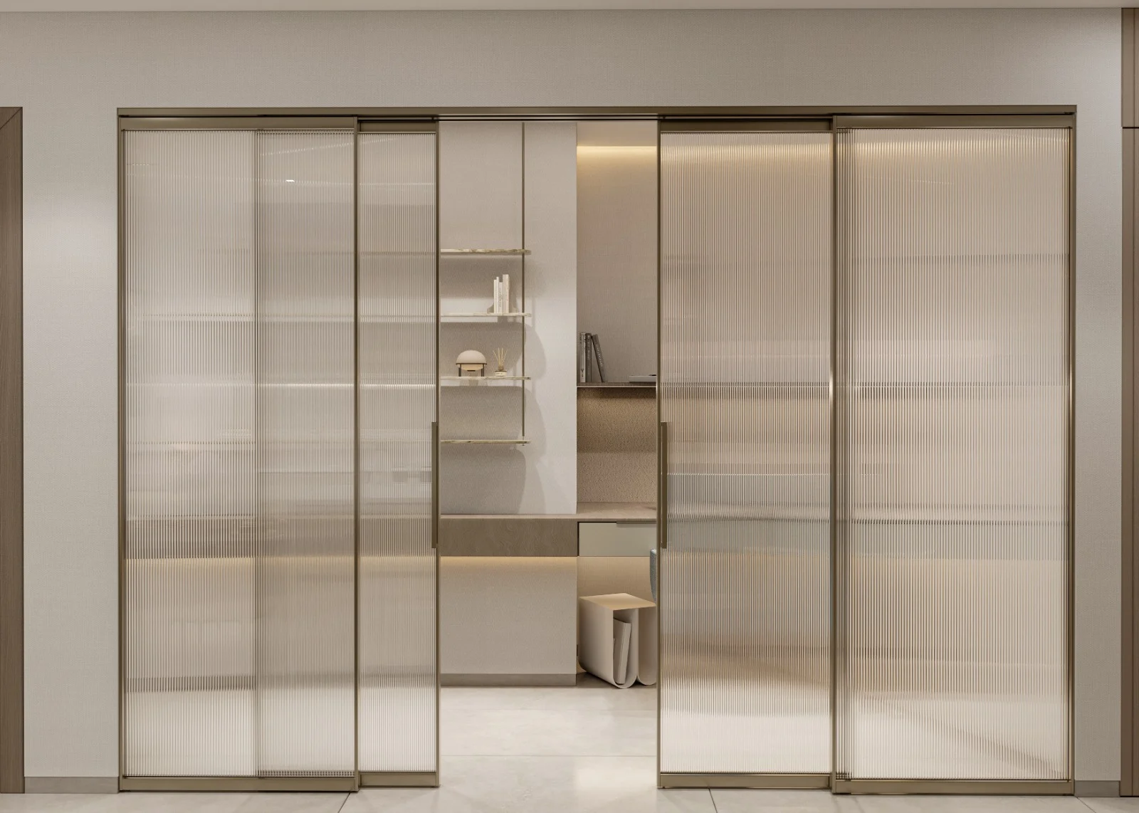 Two-Panel Telescopic Doors