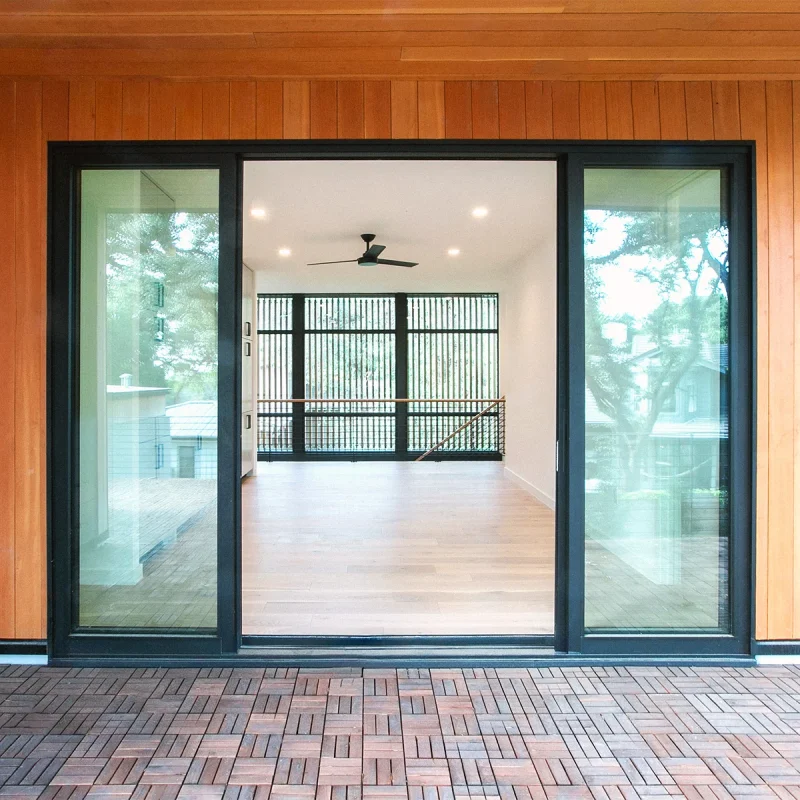 Concealed Automatic Sliding Framed Door